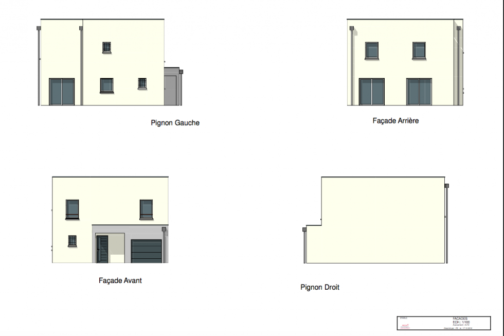 Vues de la maison Erable des 4 côtés