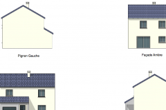 Vues de la maison Frene des 4 côtés