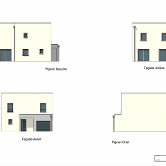 Vues de la maison Erable des 4 côtés