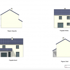 Vues de la maison Frene des 4 côtés