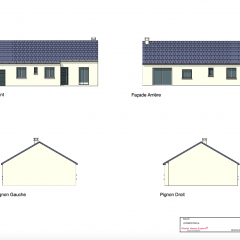 Vues de la maison Saule des 4 côtés